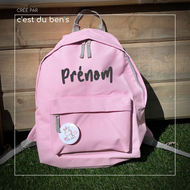 Sac à dos rose personnalisé Sac à dos rose personnalisé