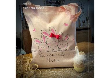 Tote bag 3 petits lapins