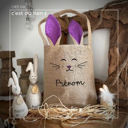 Sac jute oreilles de lapin