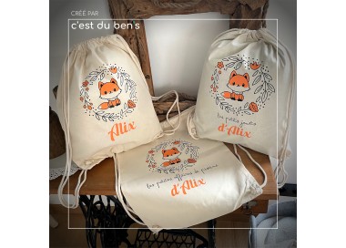 Sac de gym petit renard