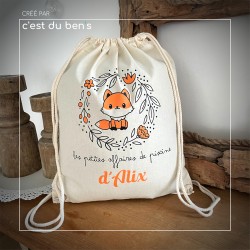 Sac de gym petit renard