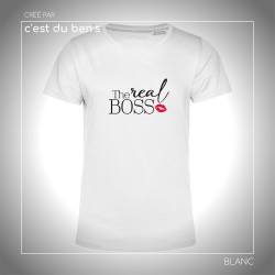 T-shirt "The real BOSS" - Femme
