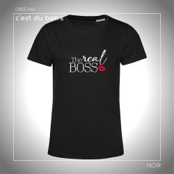 T-shirt "The real BOSS" - Femme