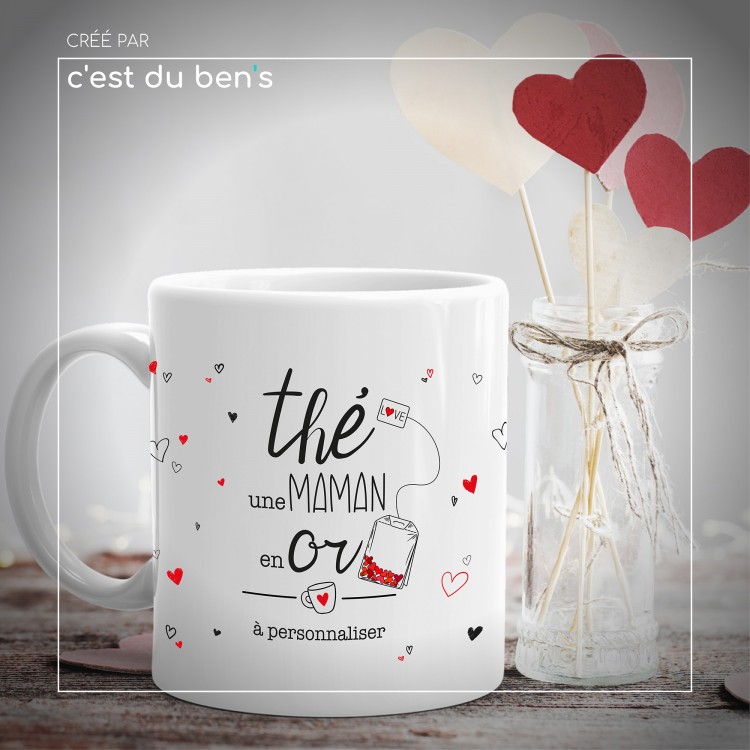 Mug "Thé une maman en or" Mug "Thé une maman en or"
