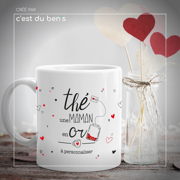 Mug "Thé une maman en or"