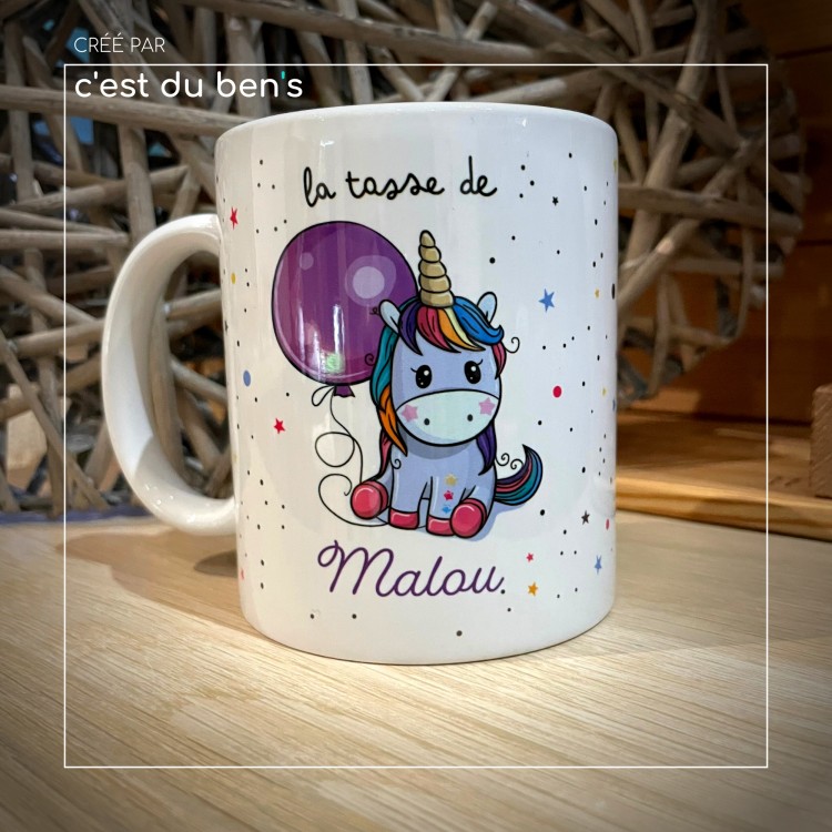 Mug "Licorne avec ballon"