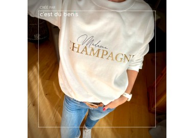 Pull femme "Mme Champagne"